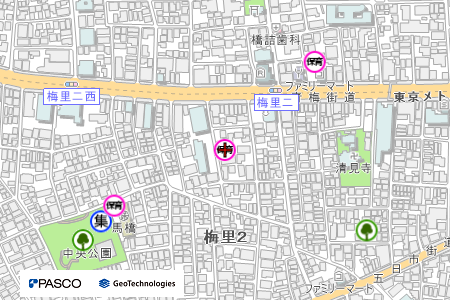 地図：Picoナーサリ新高円寺