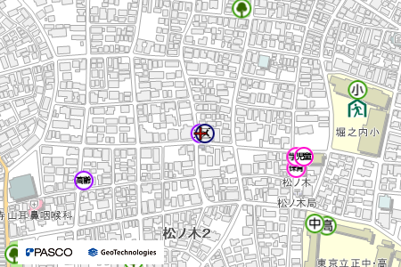 地図：ケア24松ノ木