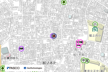 地図：高円寺区民事務所