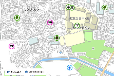 地図：松ノ木坂下公園