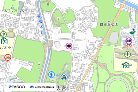 地図：Picoナーサリ和田堀公園