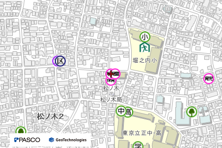 地図：松ノ木学童クラブ