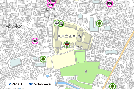 地図：東京立正短期大学