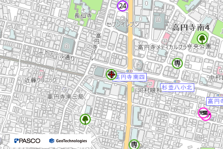 地図：日本動物専門学校