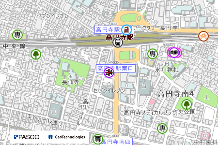 地図：ケア24高円寺