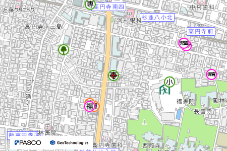 地図：日本医歯薬専門学校