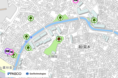 地図：和泉がけ公園