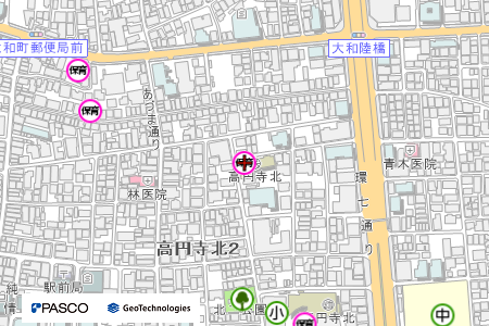 地図：コンビプラザ高円寺北保育園