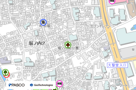 地図：堀ノ内南公園