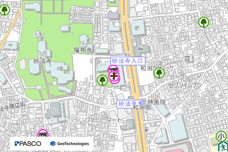地図：子育てサポートセンター堀ノ内東（平成23年4月1日から休止中）