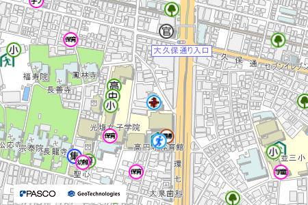 地図：高円寺図書館