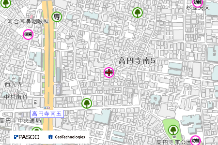 地図：ウィズブック保育園高円寺南
