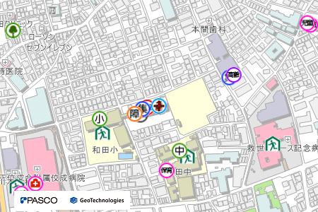 地図：和田図書サービスコーナー