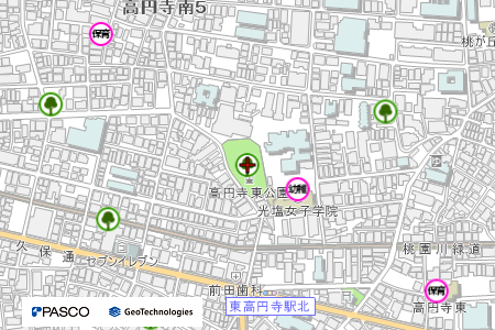 地図：高円寺東公園