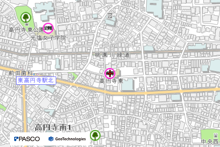 地図：高円寺東保育園