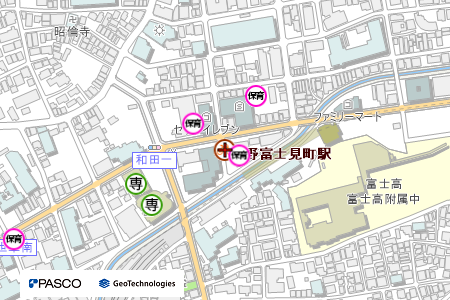 地図：中野富士見町自転車駐車場