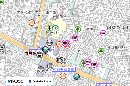 地図：阿佐谷南児童館