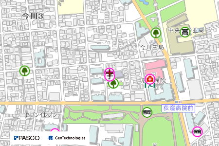 地図：今川児童館