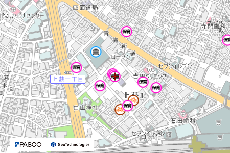 地図：上荻児童館
