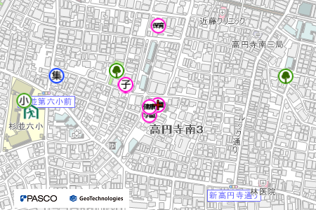 地図：高円寺南児童館