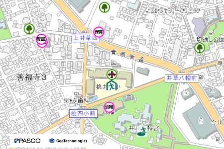 地図：桃井第四小学校