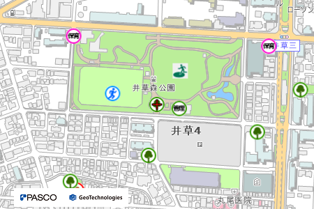 地図：井草森公園