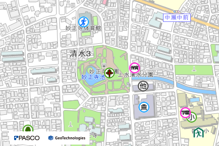 地図：妙正寺公園