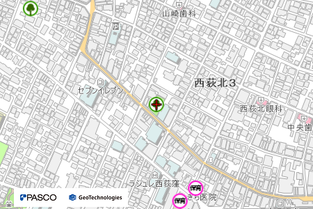 地図：西荻北中央公園