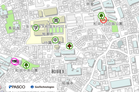 地図：和田東公園