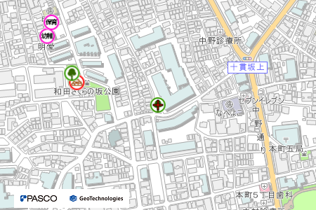 地図：和田十貫坂緑地