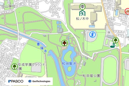 地図：都立和田堀公園